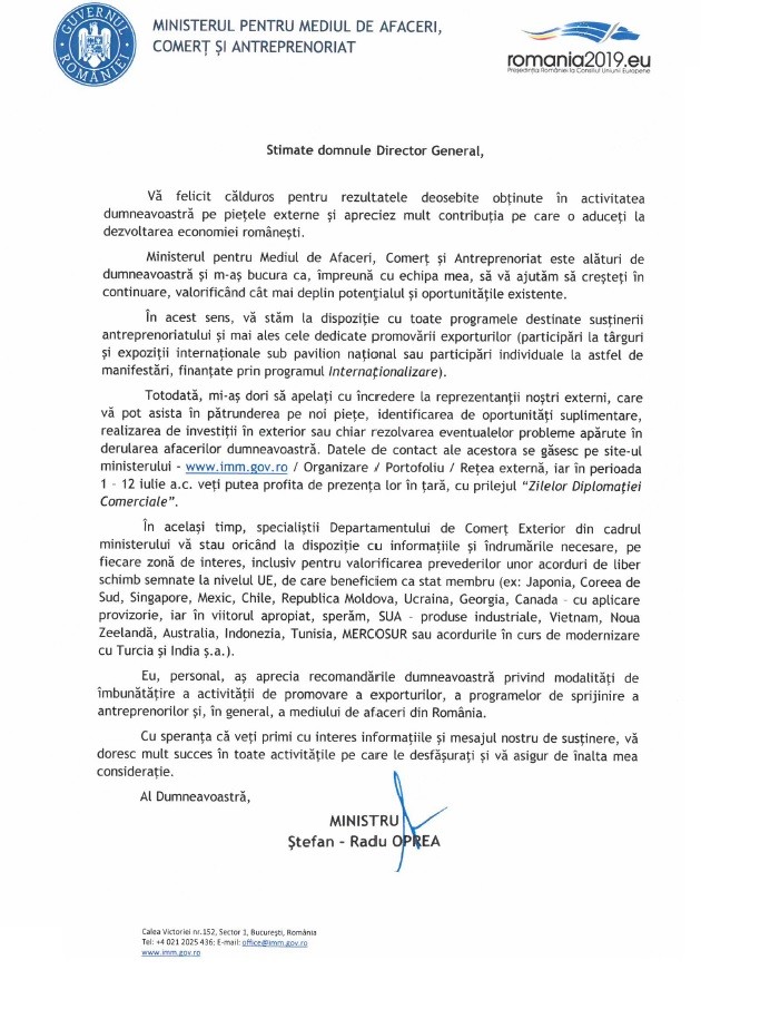 scrisoare-multumire-ministrul-afaceri-comert-si-antreprenoriat